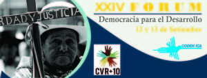 12 y 13 DE SETIEMBRE EN ICA FORUM REGIONAL DEMOCRACIA PARA EL DESARROLLO