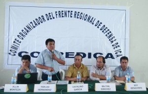 Dirigentes Cajamarquinos llegaron a Ica, para reunirse con sus pares, a fin de solicitar apoyo solidario frente a Conga