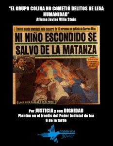 Plantón con esperanza y dignidad: IMPUNIDAD FUJIMORI Y MOVADEF NUNCA MÁS